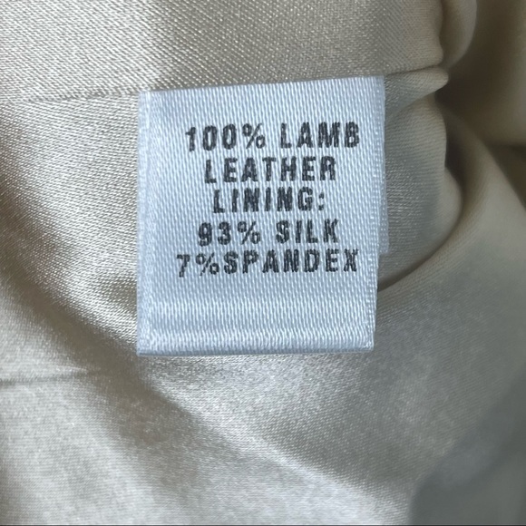 ST JOHN COLLECTION Embroidered Lamb Leather Zip Jacket - Picture 3 of 7